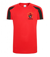 PE Shirt - Red/Black